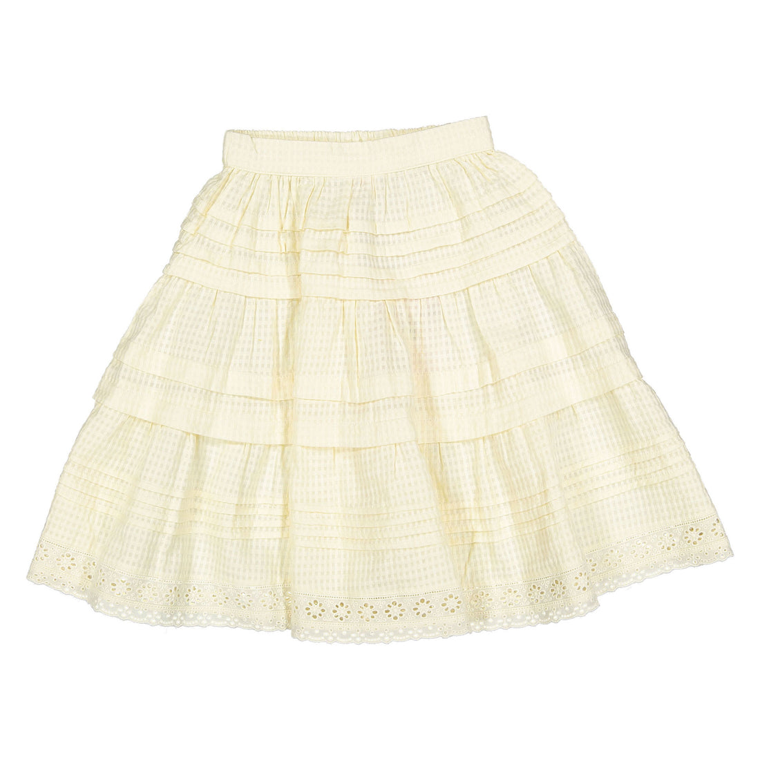 Bonjour Natural Seersucker Long Skirt
