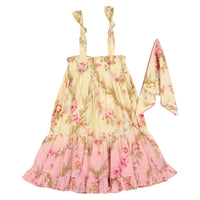 Bonjour Antoinette Print Crepe Skirt Dress