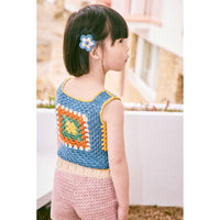 Misha and Puff Bisque Medium Flower Clip Set