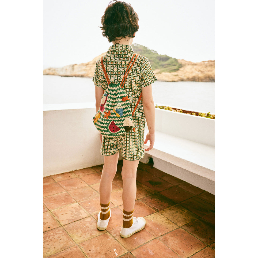 Misha and Puff Lawn Seaside Drawstring Bag