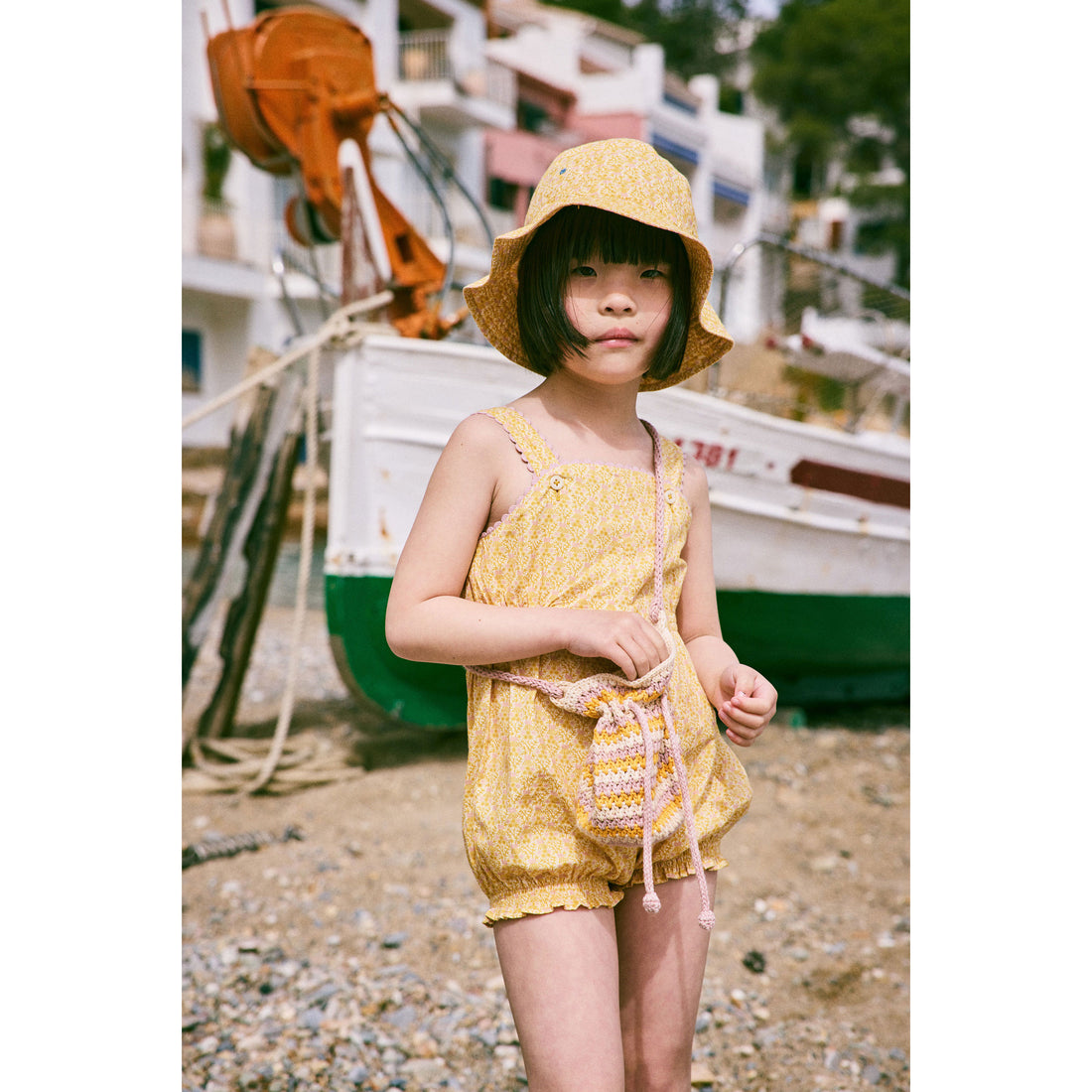 Misha and Puff Golden Orche Radish Root Bobbi Romper