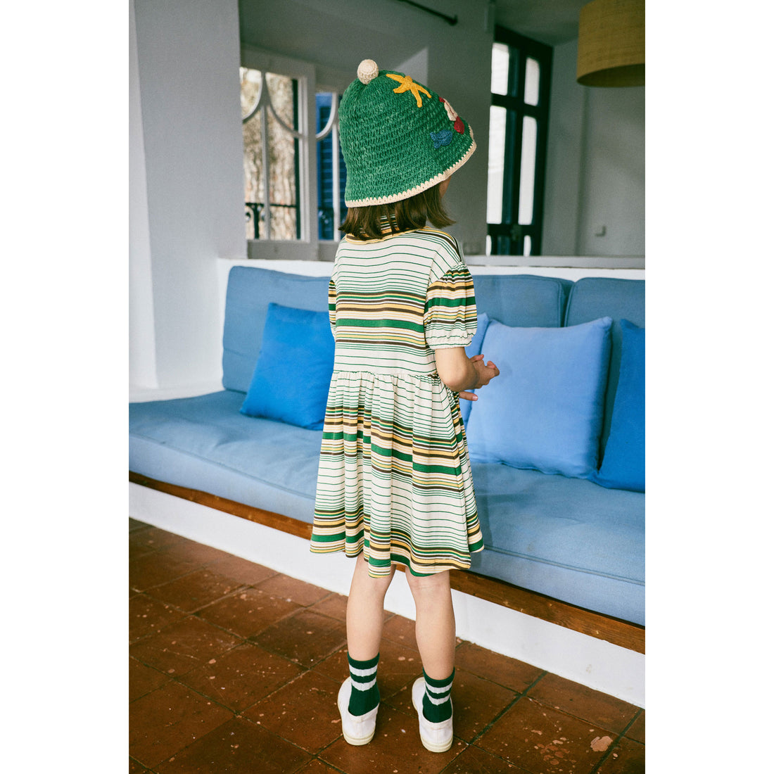 Misha and Puff Lawn Patio Stripe Junior Scout Dress – Ladida