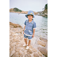 Misha and Puff Blue Slate Seaside Bucket Hat