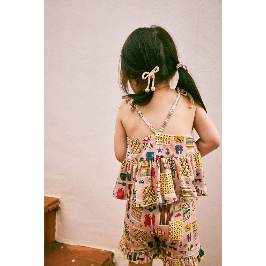Misha and Puff Parfait Beach Day Ruffle Short