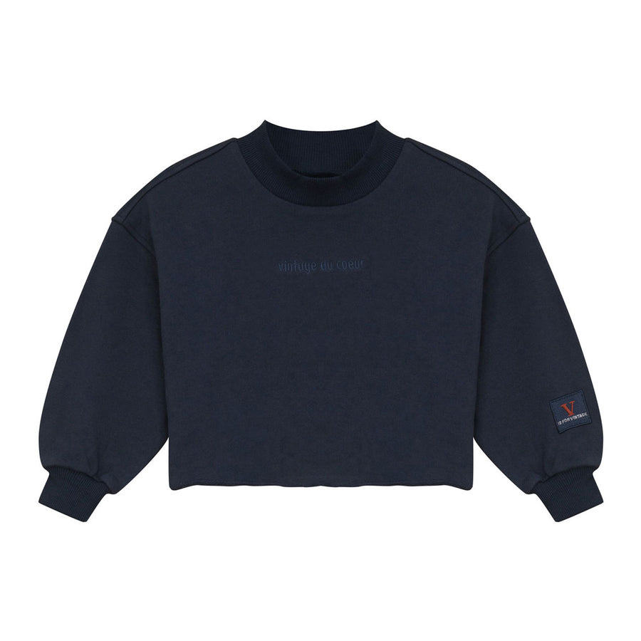 Calla Lili Navy Sweatshirts