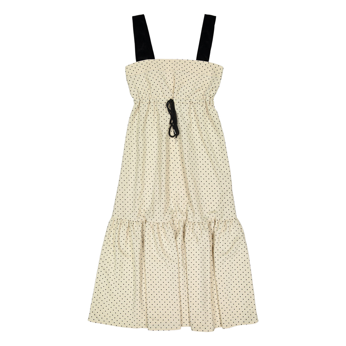 Darlin Cream Polka Dot Drawstring Jumper