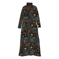 Ava and Lu Garden Floral Turtleneck Dress