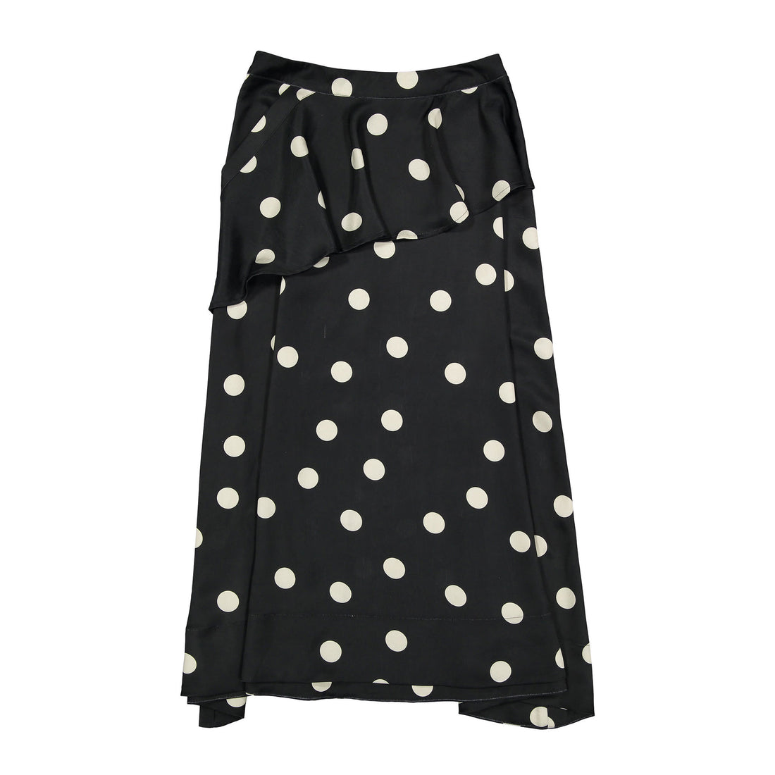 Ava and Lu Black Polka Dot Slip Skirt