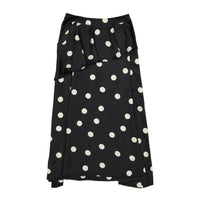 Ava and Lu Black Polka Dot Slip Skirt