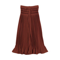 Ava and Lu Rust Pleated Skirt