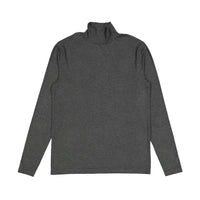 Ava and Lu Grey Solid Turtleneck