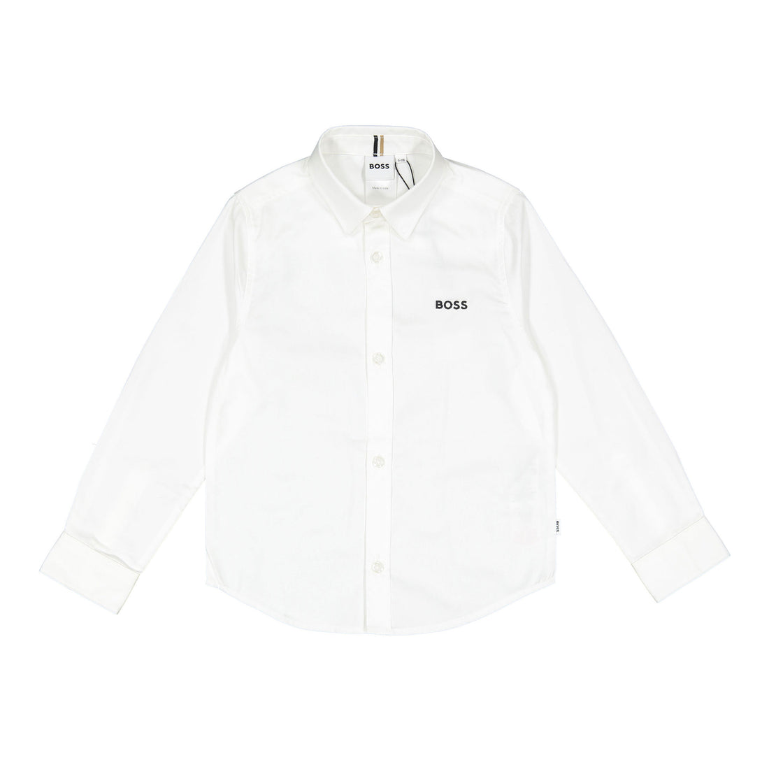 Hugo Boss White/ Black Logo Shirt