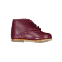 Bonpoint Burgundy Derby Booties