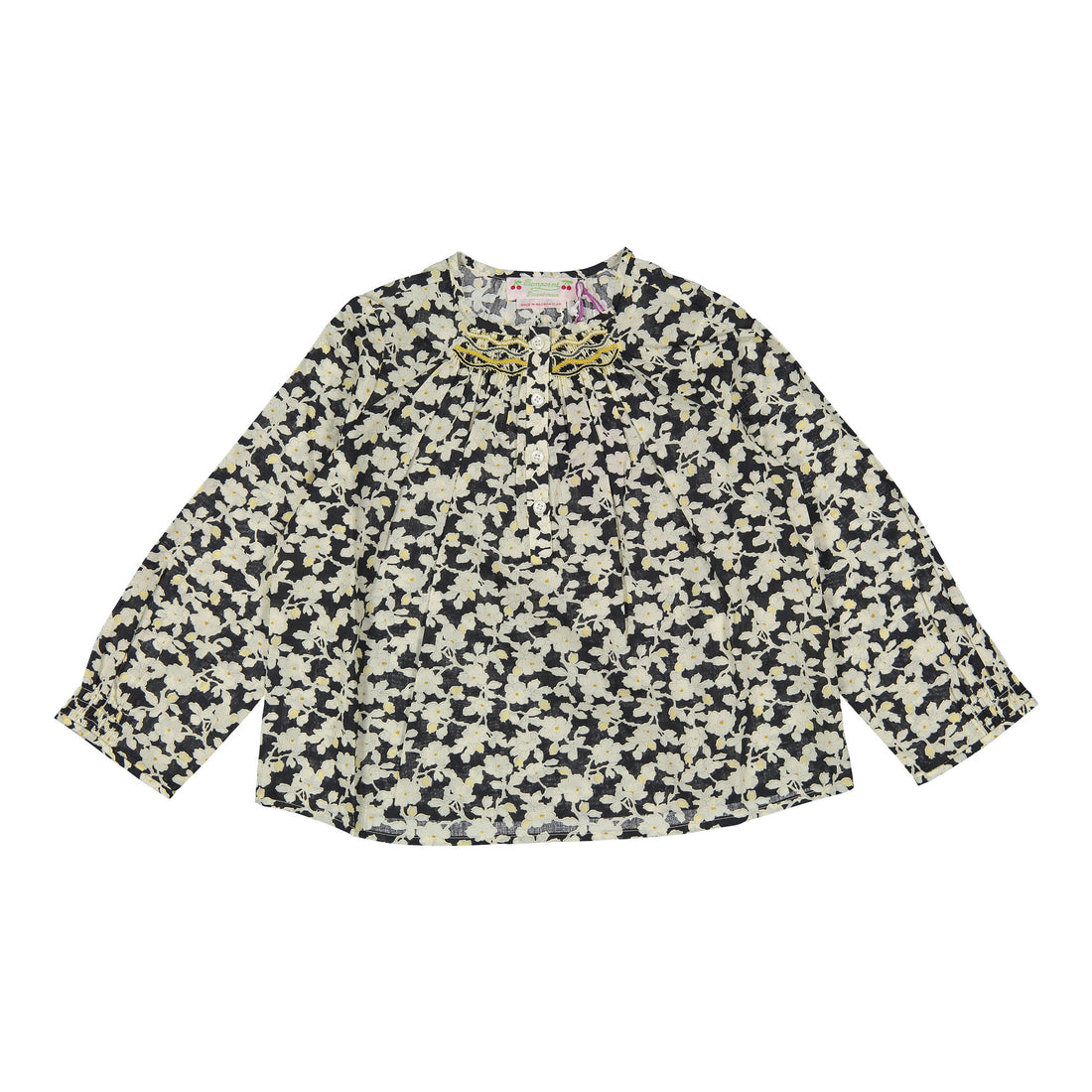 Bonpoint Black Biancarosa Blouse