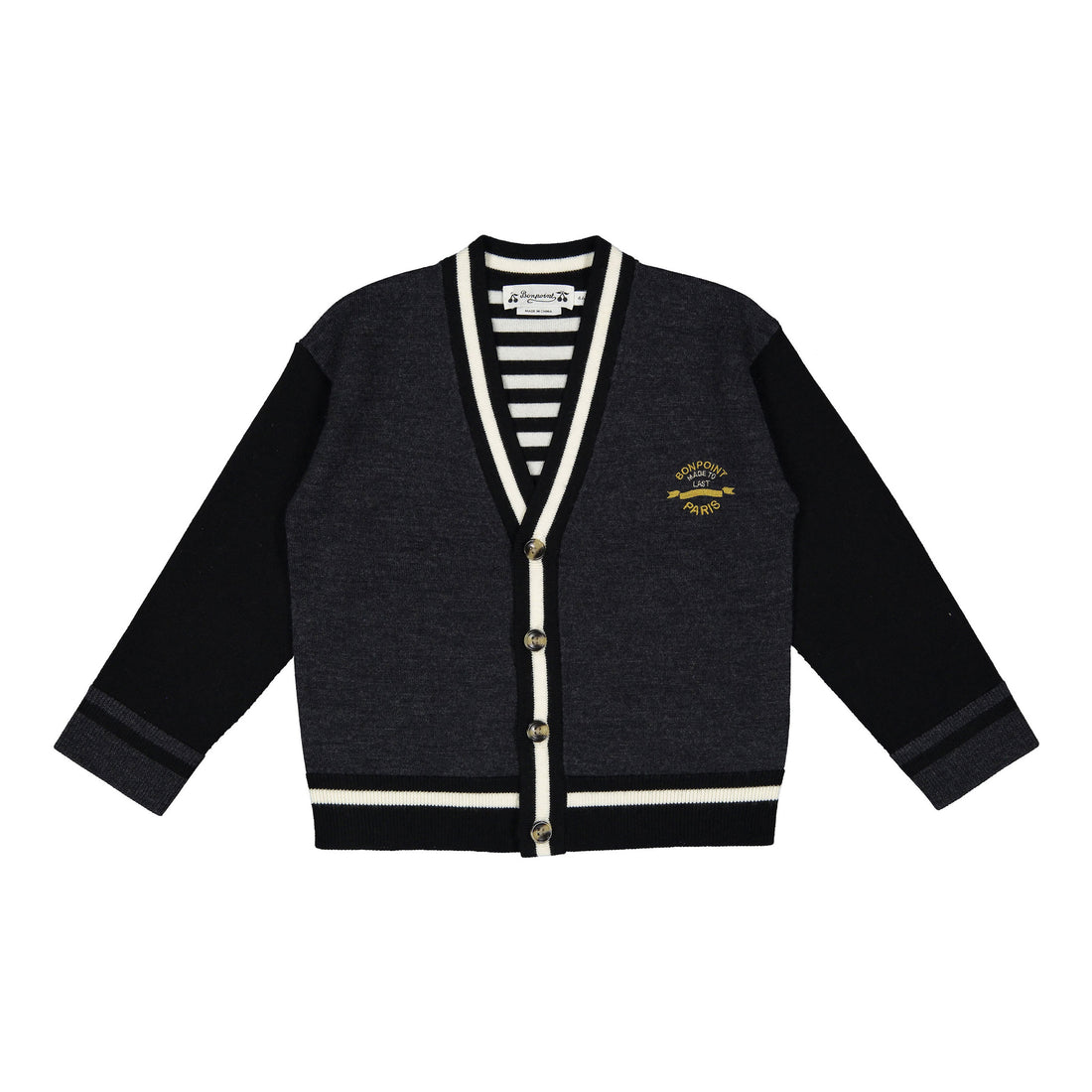 Bonpoint Grey Julian  Gavin Cardigan