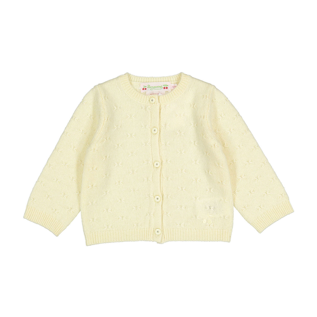 Bonpoint Yellow Tibile Baby Cardigan