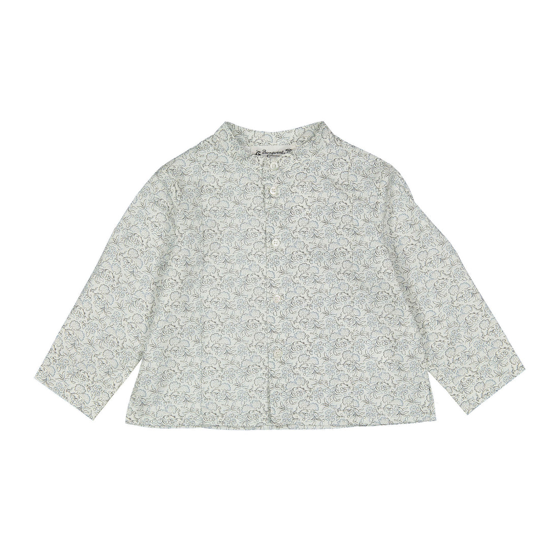 Bonpoint Blue Grey Gani Baby Shirt