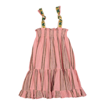  Pink Stripe Skirt Dress
