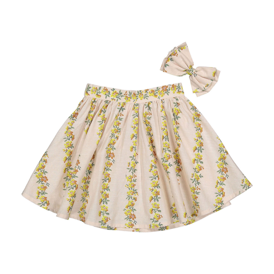 Bonjour Flower Farandole Skirt + Hair Clip