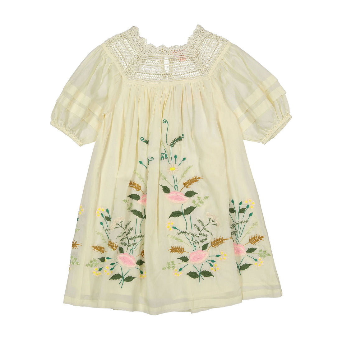 Bonjour Ecru Sushi Voile Dress