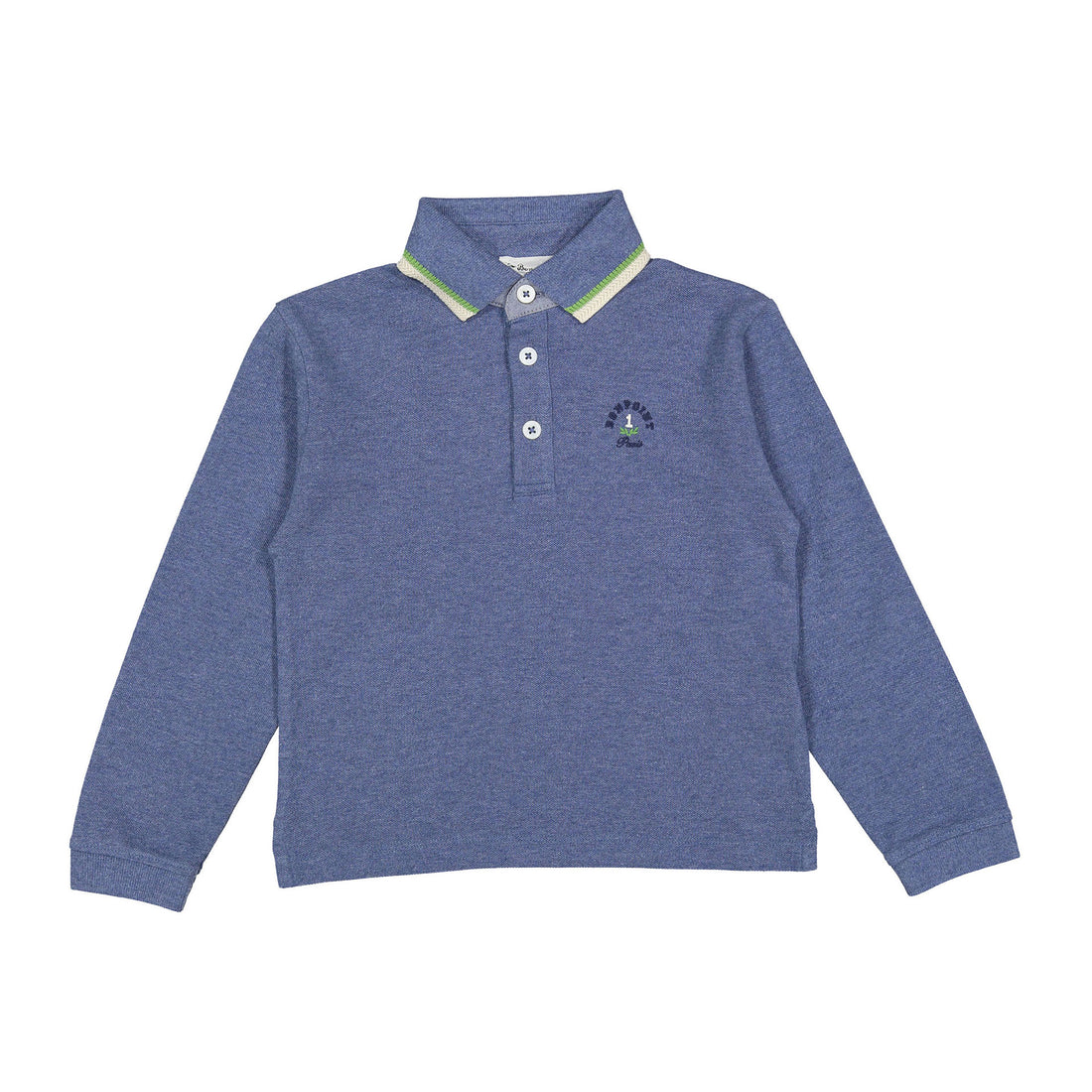 Bonpoint Blue Grey Jerry Polo