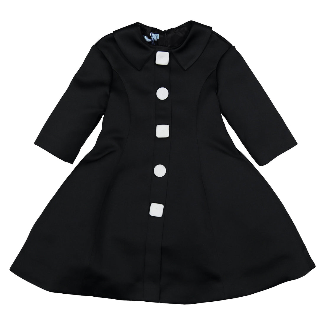 Mimisol Black White Redingote Dress