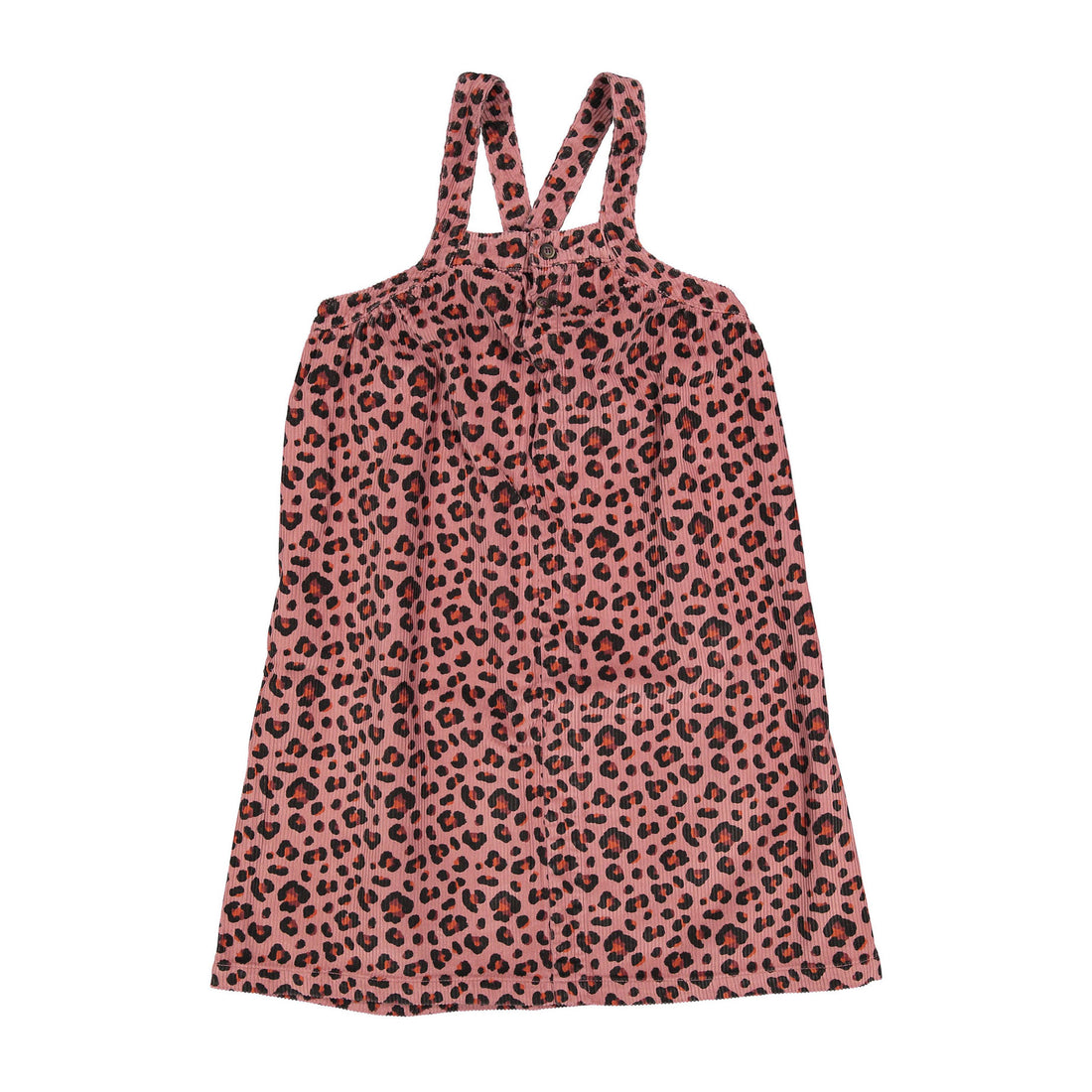 Piupiuchick Pink Animal Print Knee Length Strap Dress