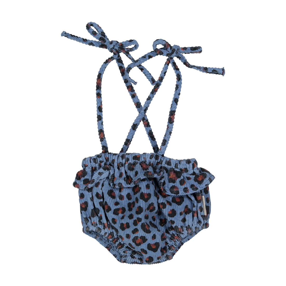 Piupiuchick Blue Animal Print Strap Blooomer