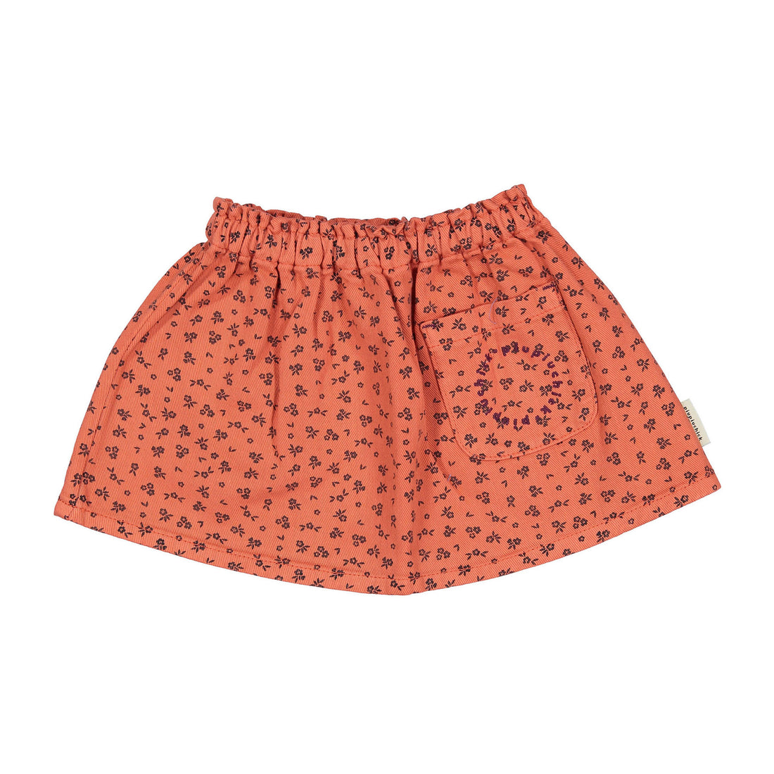 Piupiuchick Raspberry  Flowers Short Skirt