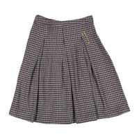 Ava and Lu Grey Houndstooth Pleated Skirt