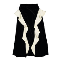 Ava and Lu Black Velvet Ruffle Skirt