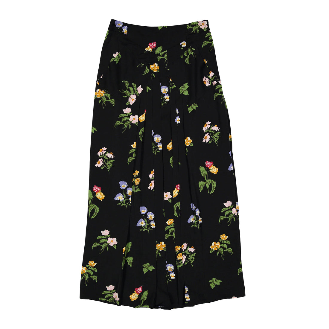 Ava and Lu Black Roses Drop Waiste Skirt