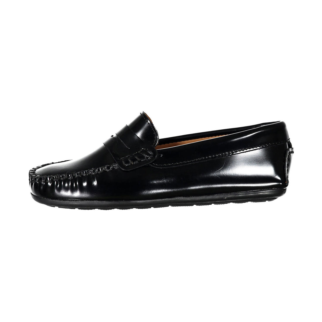 Papanatas Black Patent Leather Penny Loafers