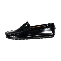 Papanatas Black Patent Leather Penny Loafers