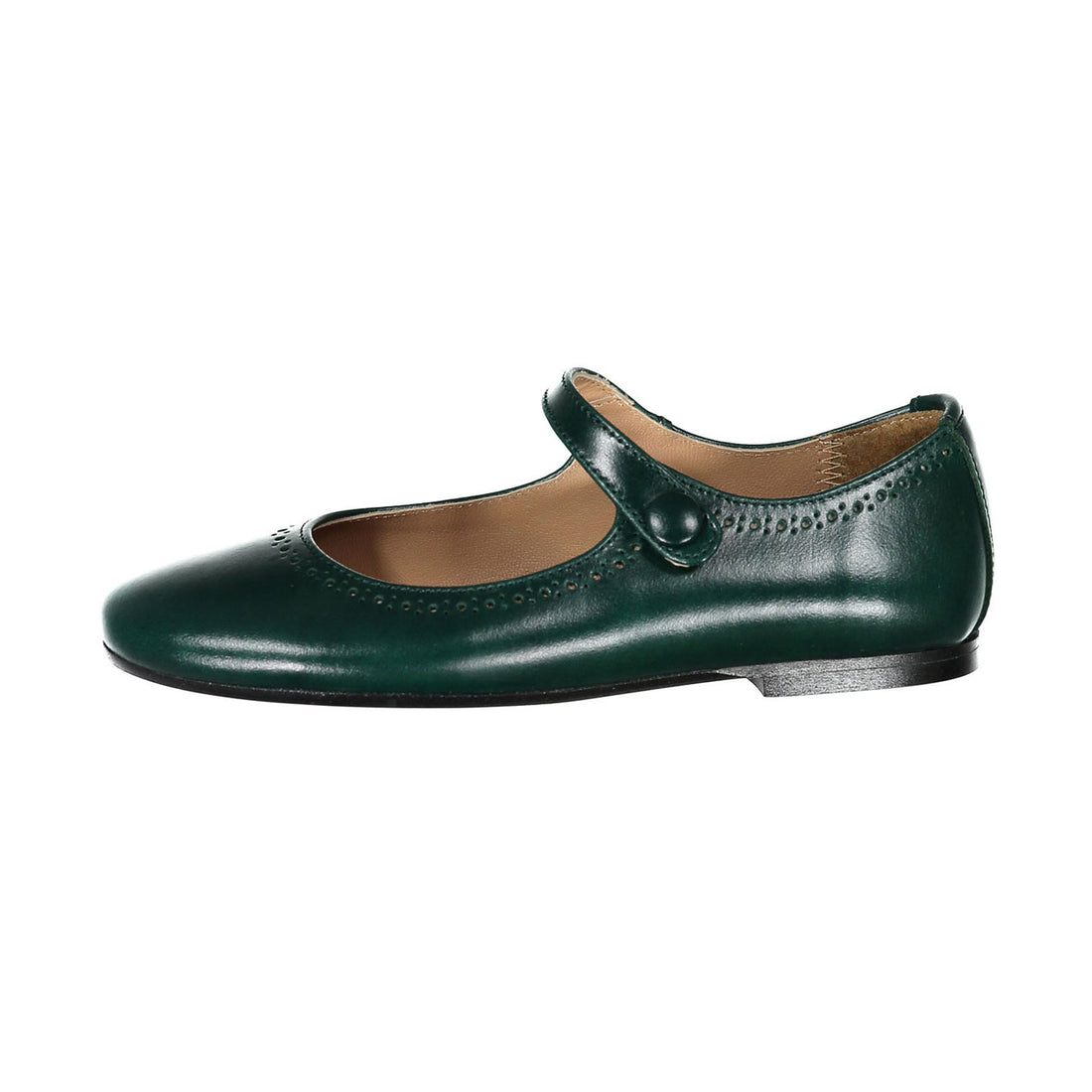 Papanatas Green Dot Detail Mary Janes