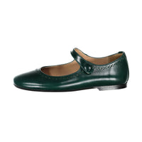 Papanatas Green Dot Detail Mary Janes