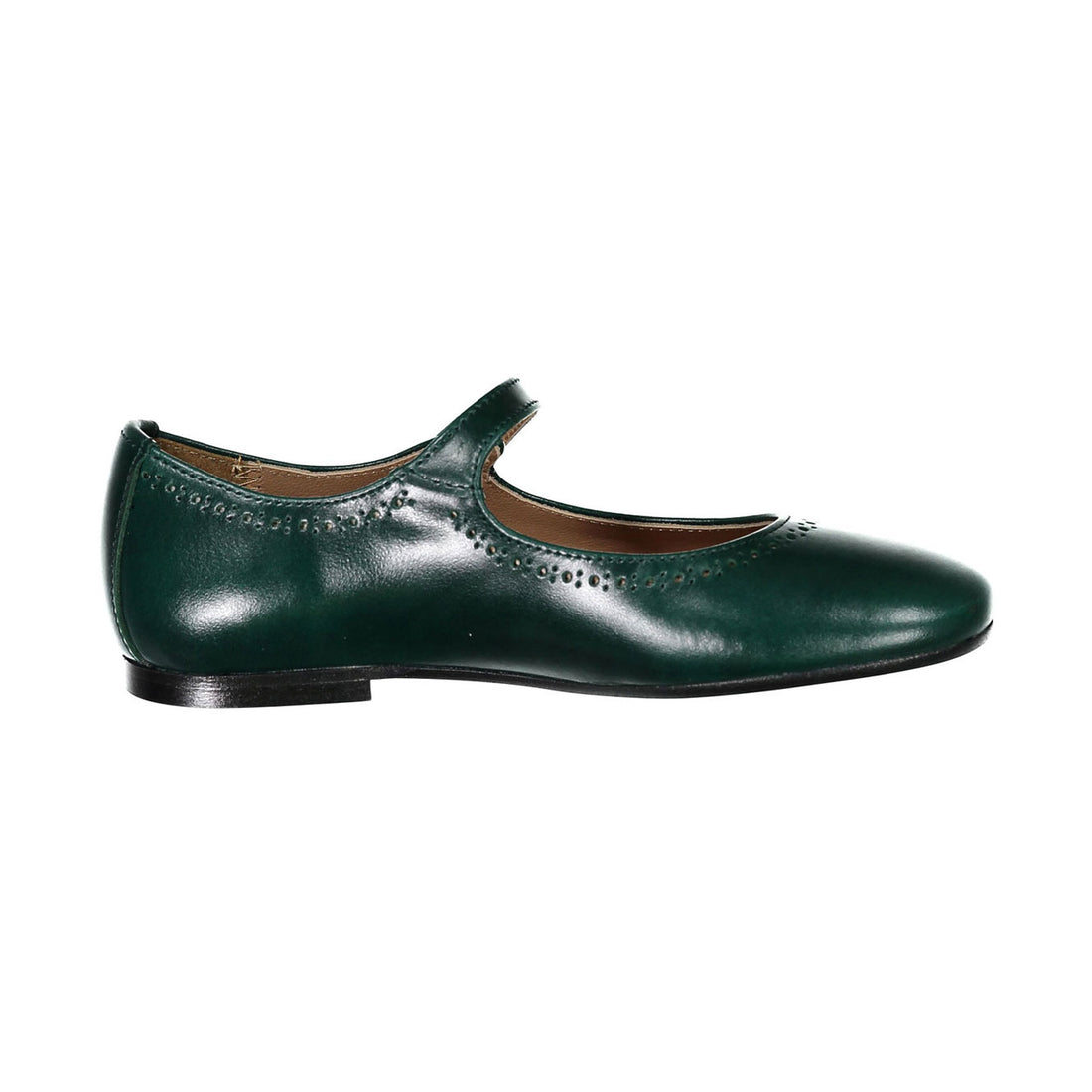 Papanatas Green Dot Detail Mary Janes