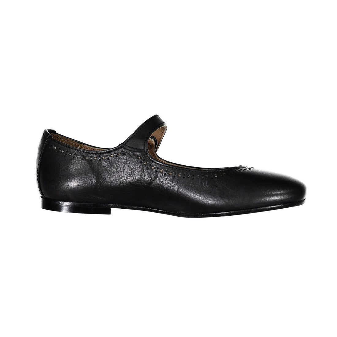 Papanatas Black Patent Dot Detail Mary Janes
