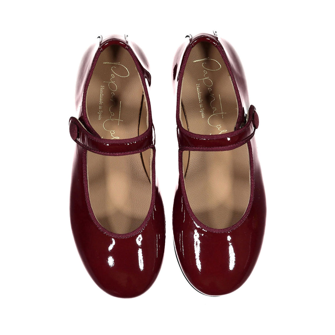 Papanatas Cherry Button Mary Janes