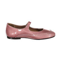 Papanatas Pink Patent Front Eyelet Mary Janes