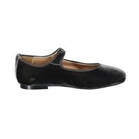 Papanatas Charcoal Velvet  Button Mary Janes