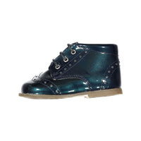 Papanatas Dark Teal Wingtip Baby Laces Shoe