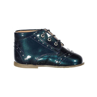 Papanatas Dark Teal Wingtip Baby Laces Shoe