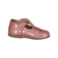 Papanatas Pink Leather Baby T-Straps