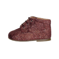 Papanatas Burgundy Wool Baby Laces Shoe