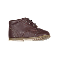 Papanatas Brown Leather Wingtip Baby Laces Shoe