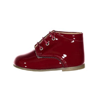 Papanatas Cherry Leather Baby Laces Shoe