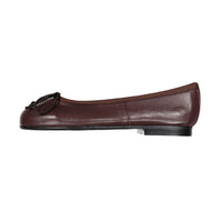 Papanatas Brown Leather Ballet Flat