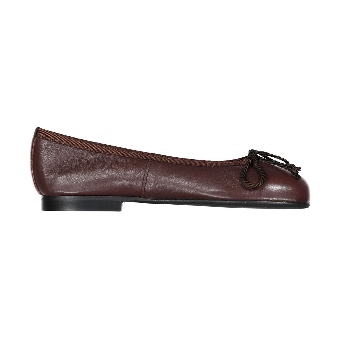 Papanatas Brown Leather Ballet Flat