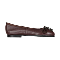 Papanatas Brown Leather Ballet Flat
